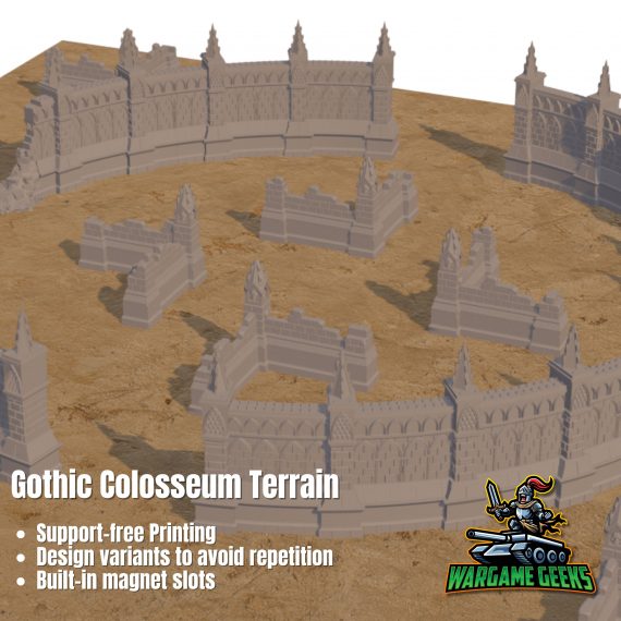 Gothic Colosseum Terrain Render