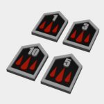 Warhammer 40k Wound Tokens STL Render