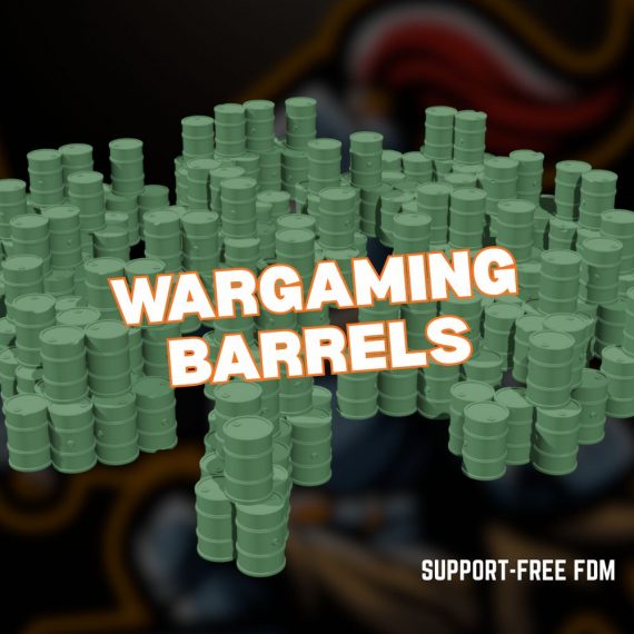3d Printed Wargaming Stacked Barrels Set