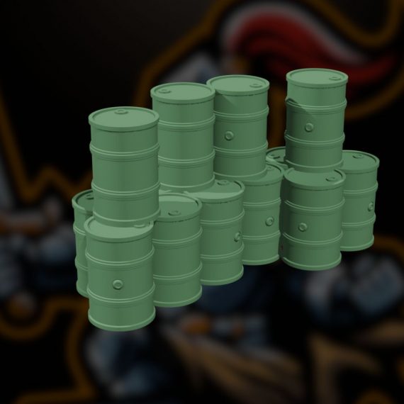 Stack of Wargaming Barrels #1