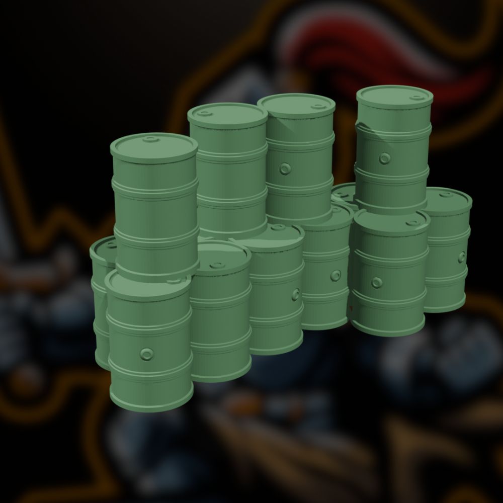 Stack of Wargaming Barrels #1