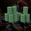 Damaged Stack of Wargaming Barrels #6