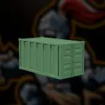 shipping container 3D model STL for tabletop terrain
