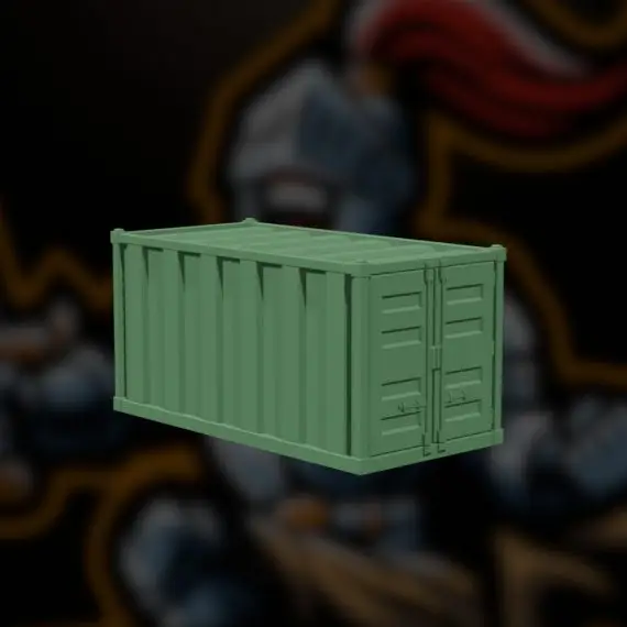 shipping container 3D model STL for tabletop terrain