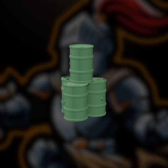 free stacked barrel STL render