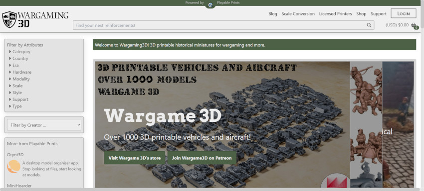 The Best 3D Printing Websites for Hobbyists, Makers, and Wargamers 11 Wargaming 3d front page
