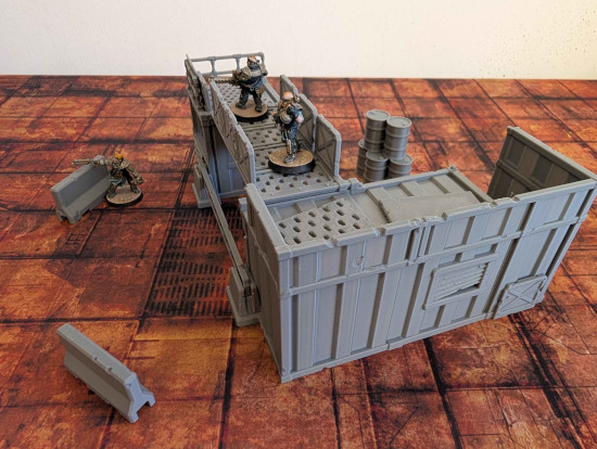 Container City Checkpoint Alpha print-side